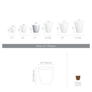 Crescent Garden Pleat Indoor/Outdoor Planter - 1 of 3