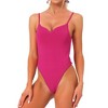 Allegra K Women's Sleeveless Sweetheart Neck Y2K Basic Clubwear Bodysuits Tank Top - 3 of 4
