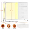 Aheaplus Dressers with Clothes Rack, Charging Station and Led Light, 4 Drawers Dresser for Bedroom - 2 of 4
