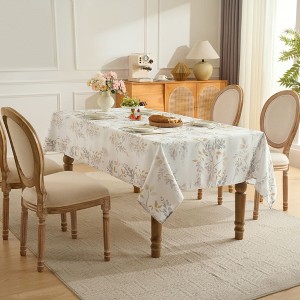 Printed Waterproof Fabric Tablecloths, Easy Care Dining Table Covers by Sweet Home Collection® - 1 of 4