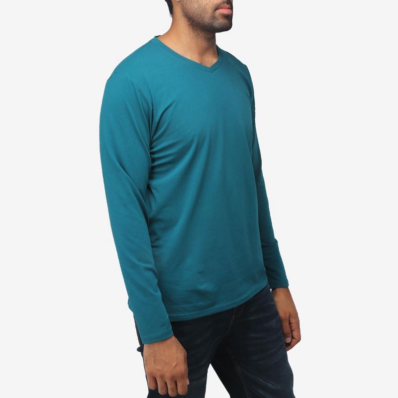 X RAY Men's Long Sleeve V-Neck T-Shirt, 3 of 6