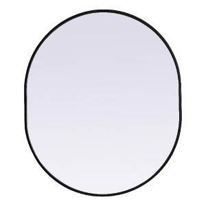 Elegant Lighting Metal Frame Oval Mirror 30x36 - 1 of 4