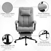 TiramisuBest High Back Swivel Task Chair, Adjustable Height, Retractable Footrest, Grey, 150¡ã Recline - 2 of 4