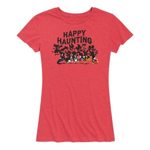 Women's - Disney - Happy Haunting Short Sleeve Graphic T-Shirt - 1 of 4