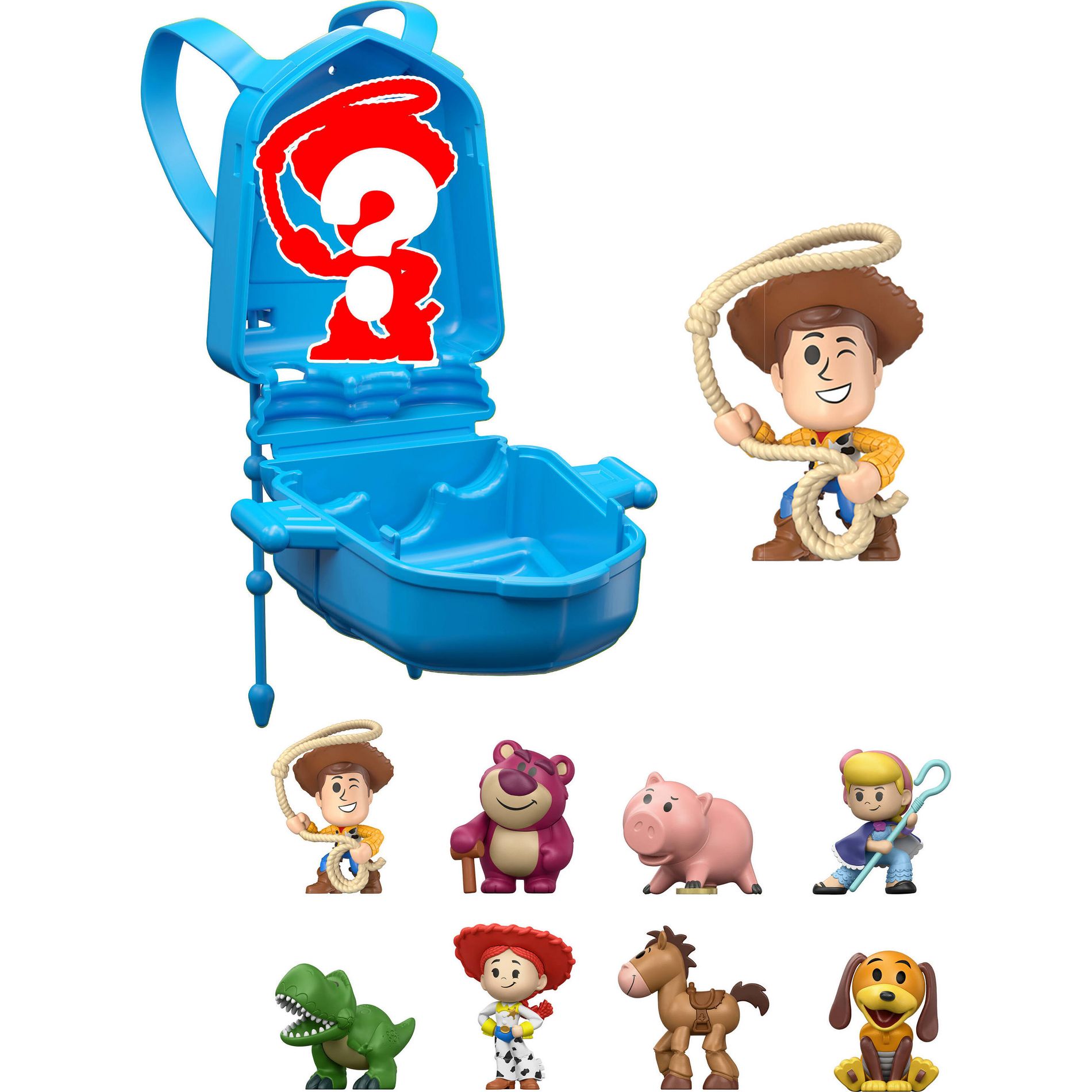 Disney and Pixar Toy Story 5 Small Stars Mini Figures, Movie Toys in Accessory Backpack