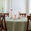 Mela Artisans Pak Set of 3 in White and Natural Finish Candleholders - 3 of 4