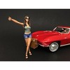 Hitchhiker 2 piece Figurine Set (Green Shirt) for 1/18 Scale Model Cars by American Diorama - 2 of 4