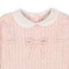 Hope & Henry Baby Cable Romper with Peter Pan Collar - 2 of 4