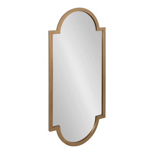 20" x 42" Jovie Decorative Wall Mirror Gold - Kate & Laurel All Things Decor: Elegant Panel Design, MDF Frame - 1 of 4