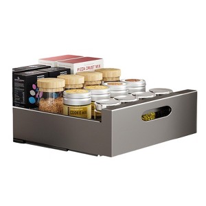 COZONY Expandable Kitchen Drawer Organizer, Height Adjustable Pull Out Cabinet Storage Rack for Pots and Pans - 1 of 4