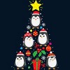 Men's Design By Humans Penguin Christmas Tree By NekoShop Tank Top - 2 of 3