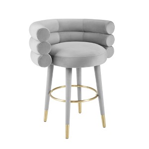 TOV Furniture Betty Velvet Stool - 1 of 4