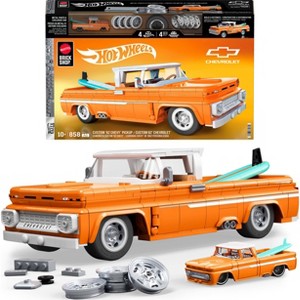 Mattel Brick Shop Hot Wheels Custom 62 Chevy Pickup Building Toy