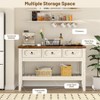 47" Entryway Console Table with 2 Drawers, 2 Tier Narrow Long Sofa Table, Farmhouse Behind Couch Table for Living Room Hallway Entrance - 4 of 4
