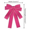 Elerevyo Women's Wedding Party Ribbon Brooch Pin Bow Tie - 2 of 4