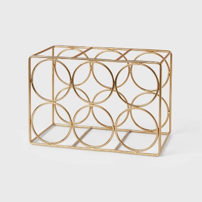 Iron Wire 6-Bottle Wine Rack Gold - Threshold™
