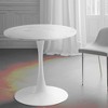 MAYEERTY Tulip Special Coffee Table,white marble color top,MDF Coffee Table , Kitchen Table,exective desk - 3 of 4