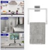 Unique Bargains Bathroom Stainless Steel Wall Mounted Towel Toilet Paper Holder and Hook Kits - 4 of 4