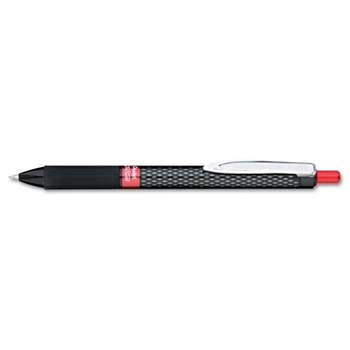 Pentel Oh! Gel Retractable Roller Pen .7mm Black Barrel Red Ink Dozen K497B
