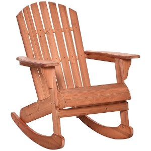 Aghana Digitals HDPE Adirondack Rocker: Weatherproof Outdoor Chair with Curved Back, Wide Arms & - 1 of 4