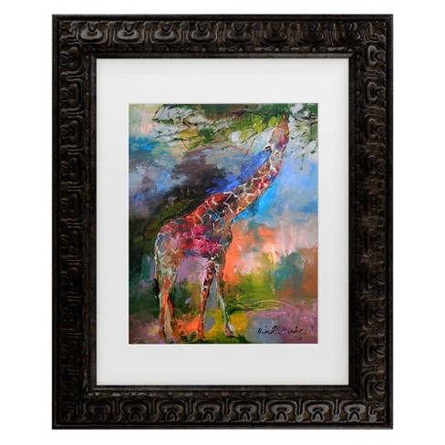 Richard Wallich Giraffe Matted Framed Art : Target