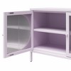 ORRD Wide Accent Cabinet with Fluted Glass Doors, 2-Shelf Storage Organizer for Living Room & Bathroom - 3 of 4