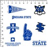 Indiana State University 8ct Vinyl Large Deluxe Stickers Variety Pack - 2 of 4