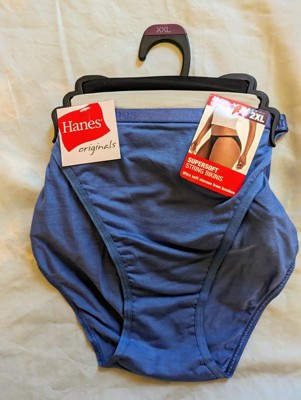 Hanes Originals Women's SuperSoft String Bikini Underwear, 3-Pack