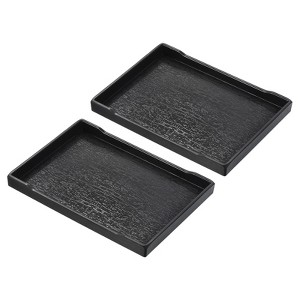 Unique Bargains Plastic Fast Food Reusable Serving Tray 2 Pcs - 1 of 4