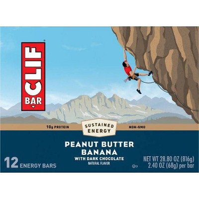 CLIF Bar Peanut Butter Banana with Dark Chocolate - 24oz/10pk