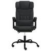 vidaXL Reclining Office Chair Black Faux Leather - 3 of 4