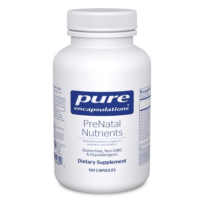 Pure Encapsulations PreNatal Nutrients - For Pregnancy & Lactation - With Folate, Choline & Iron - Gluten Free & Non-GMO