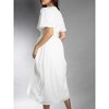 Jess by Meiko Women's Flutter Sleeve Waistband Midi Dress - 3 of 4