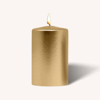 Hyoola - Metallic Pillar Candles