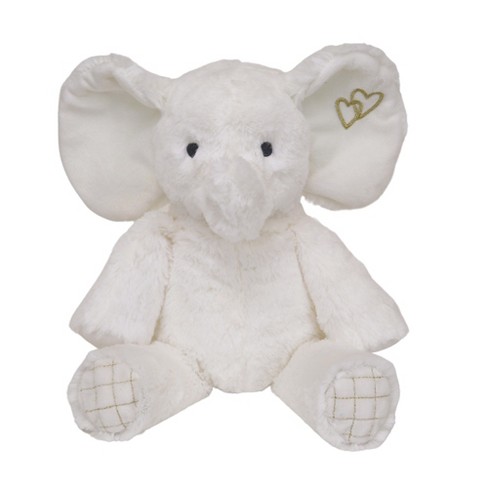 Lambs & Ivy Signature Jamboree Plush Elephant - Marshmallow - Gray