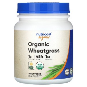 Nutricost Organic Wheatgrass, Unflavored, 16 oz (454 g) - 1 of 2