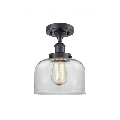Innovations Lighting 1 - Light Semi-Flush Mount in  Matte Black