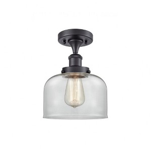 Innovations Lighting 1 - Light Semi-Flush Mount in  Matte Black - 1 of 1