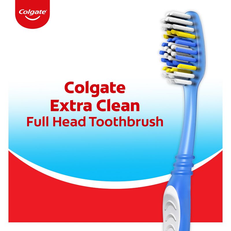 Colgate Extra Clean Full Head Toothbrush Medium - 1ct, 4 of 10