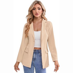 Women Business Casual Blazers with Lined Professional Work Suit Jacket with Pockets - 1 of 4