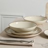 Earth & Clay 24pc Heath Stoneware Dinnerware Set Coffee - 3 of 4
