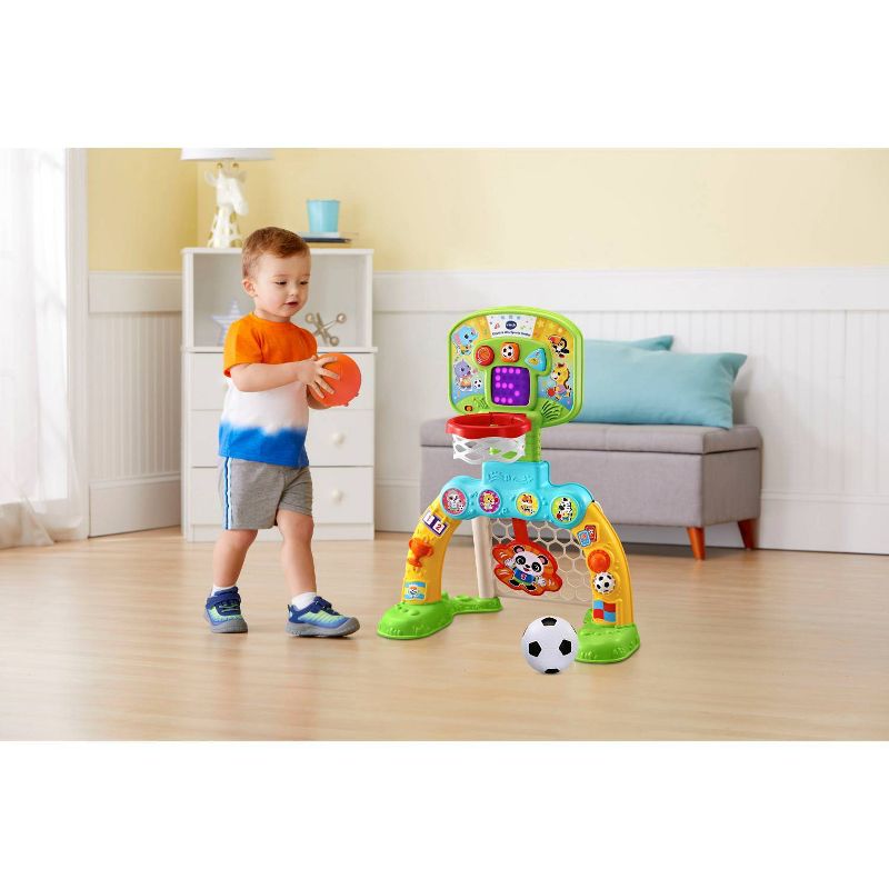 VTech Count &#38; Win Sports Center with Basketball and Soccer Ball, 6 of 15