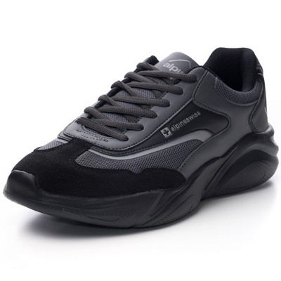 Alpine Swiss Stuart Mens Chunky Fashion Sneakers Black 10 Target