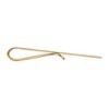 Black Bow Jewelry 14K Yellow Gold Polished & Diagonal Stripe Tie Bar, 8 x 50mm - 2 of 4