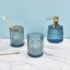 Cameo 3pc Bathroom Set - Soap/Lotion Dispenser, Toothbrush Holder, Tumbler, Non-Slip Protective Silicone Feet - 2 of 4