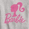 Boys' - Barbie - Barbie Logo Pink Glitter Graphic Long Sleeve Fleece Sweatshirt - 2 of 4