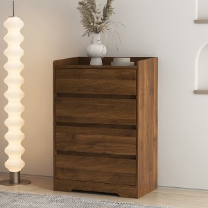 KTMBDW Dresser, 4 Drawer Dressers Chest of Drawers, Modern Tall Dresser, Wood Drawer Chest Storage Cabinet for Living Room, Hallway - 1 of 4