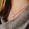 Pavilion Gift Company - Love Rosette Opal - 16.5"-18.5" Rhodium Plated Inspirational Necklace - Necklaces - 3 of 4