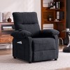 Power Reclining Chair for Elderly with Massage and Heating Soft Chenille Fabric Recliner with Remote and Storage for Living Room-Maison Boucle - 2 of 4