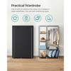 SONGMICS Portable Closet, 41.3 Inch Large Capacity Wardrobe Closet Organizer with Fabric Cover, Hanging Rods and Shelves Black - 2 of 4